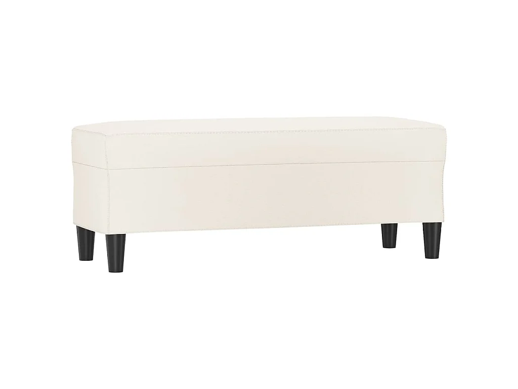 Banc Crème 100x35x41 cm Similicuir