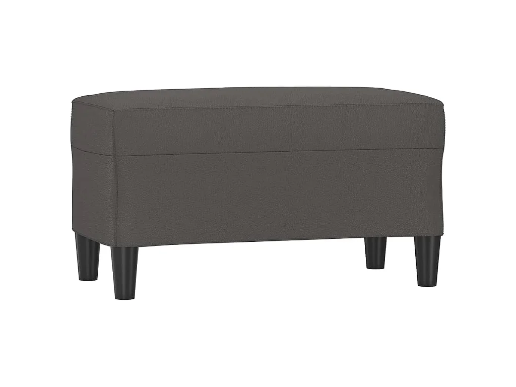 Banc Gris 70x35x41 cm Similicuir