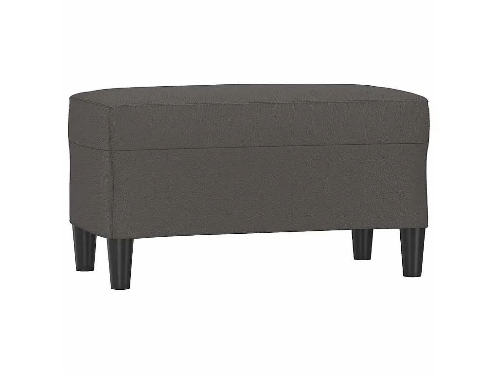 Banc Gris 70x35x41 cm Similicuir
