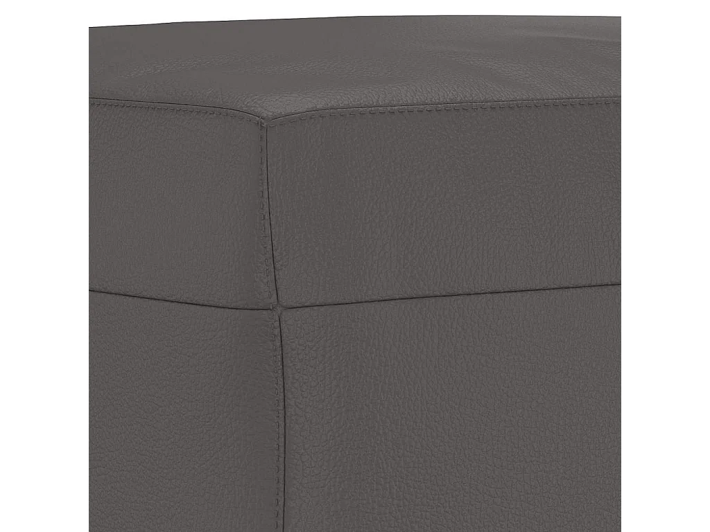 Banc Gris 70x35x41 cm Similicuir