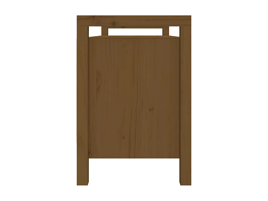 Banc d'entrée Marron miel 110x40x60 cm Bois de pin massif