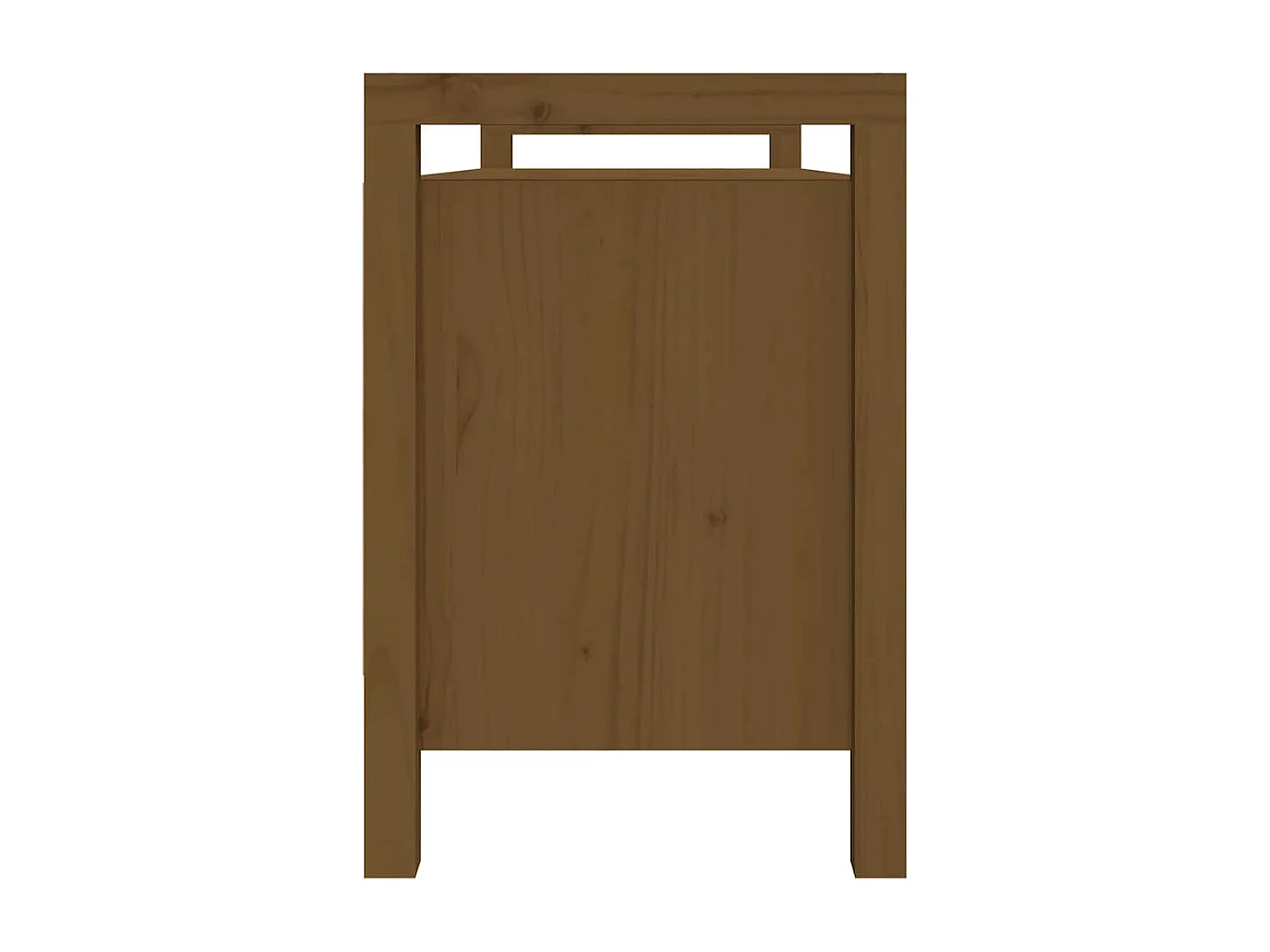 Banc d'entrée Marron miel 110x40x60 cm Bois de pin massif