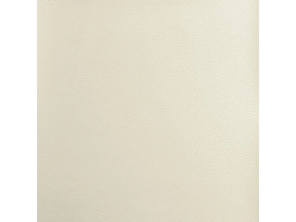Banco de cuero sintético color crema 100x64x80 cm
