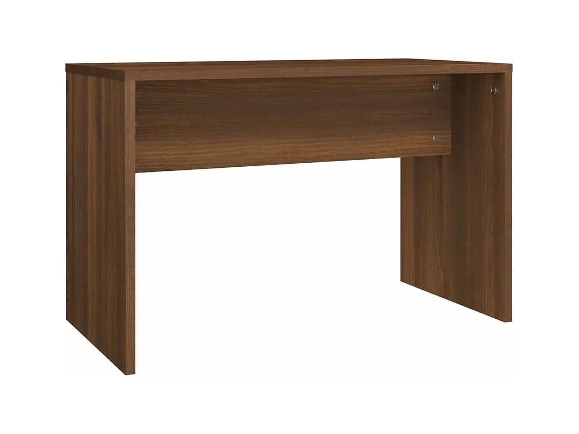 Taburete de tocador contrachapada marrón roble 70x35x45 cm