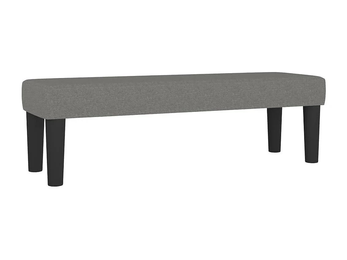 Sitzbank Dunkelgrau 100x30x30 cm Stoff