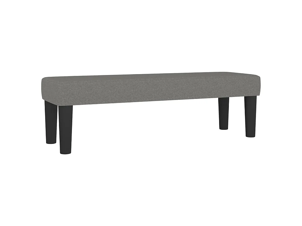 Banc Gris foncé 100x30x30 cm Tissu