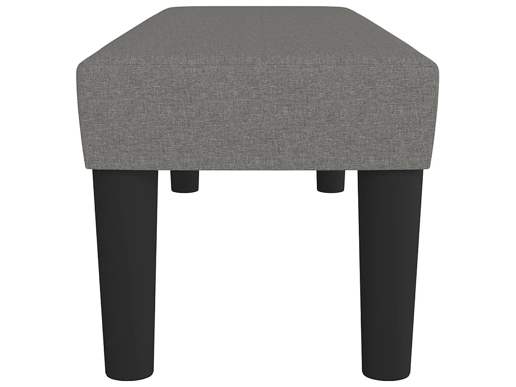 Banc Gris foncé 100x30x30 cm Tissu