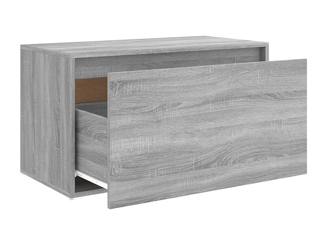 Halbankje 80x40x45 cm bewerkt hout grijs sonoma eikenkleurig