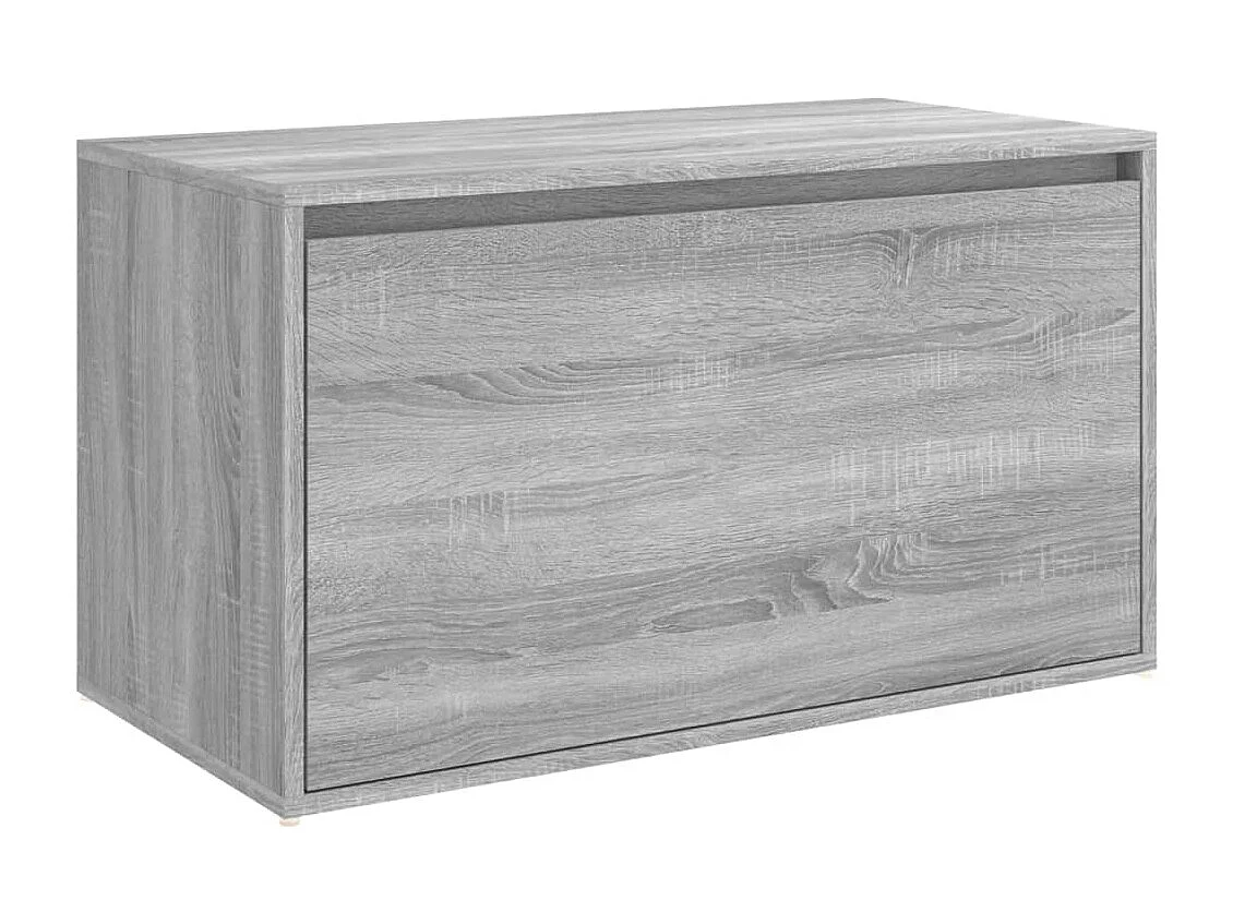 Halbankje 80x40x45 cm bewerkt hout grijs sonoma eikenkleurig