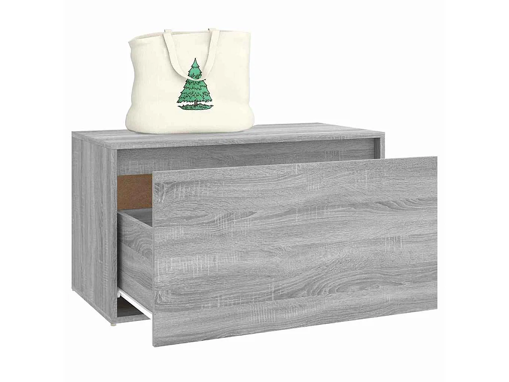 Banc d'entrée 80x40x45 cm Sonoma gris Bois d'ingénierie