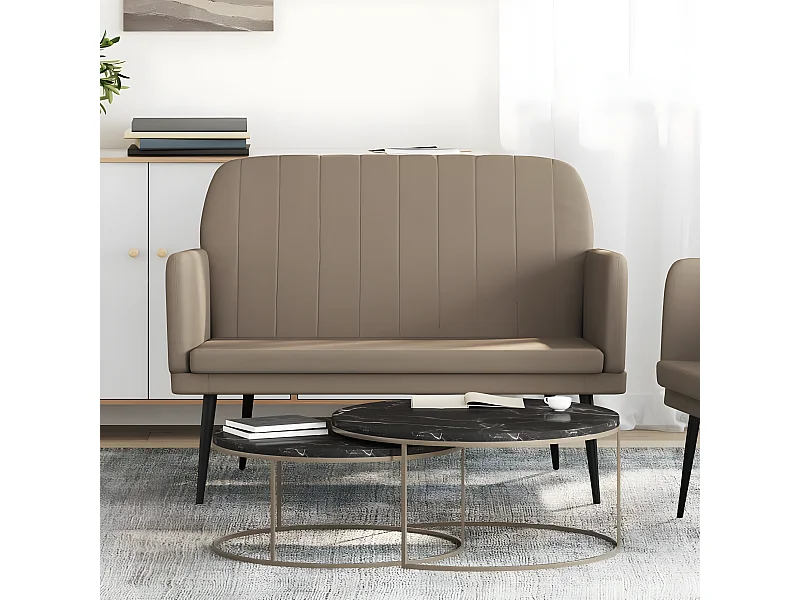 Banc Cappuccino 107x80x81 cm Similicuir
