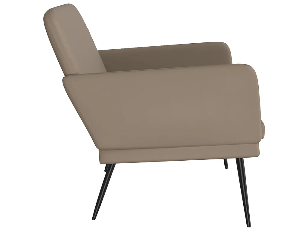 Sitzbank Cappuccino-Braun 107x80x81 cm Kunstleder