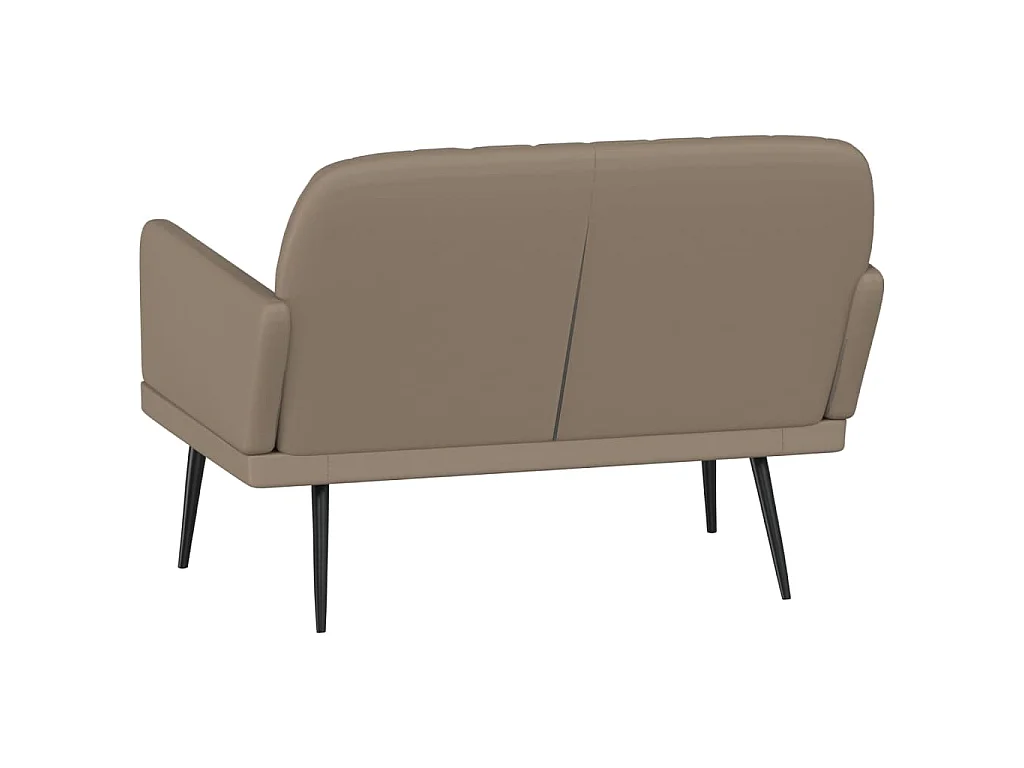 Sitzbank Cappuccino-Braun 107x80x81 cm Kunstleder