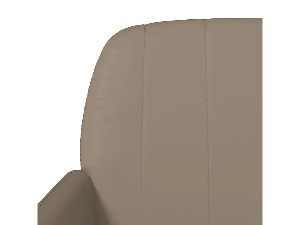 Sitzbank Cappuccino-Braun 107x80x81 cm Kunstleder