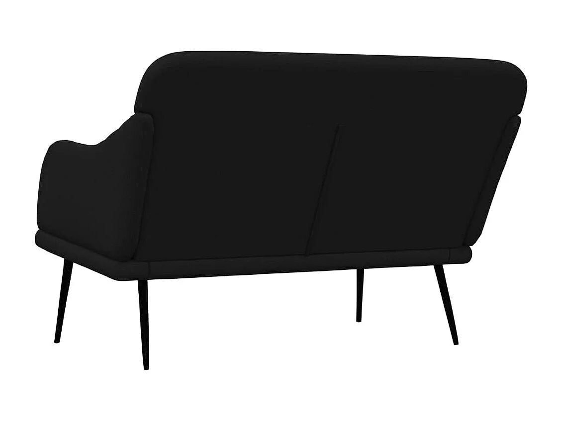 Banc Noir 110x76x80 cm Tissu