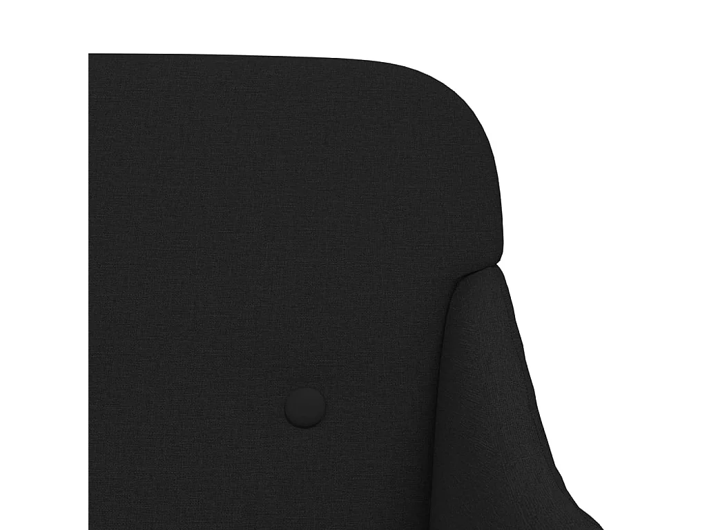 Banc Noir 110x76x80 cm Tissu