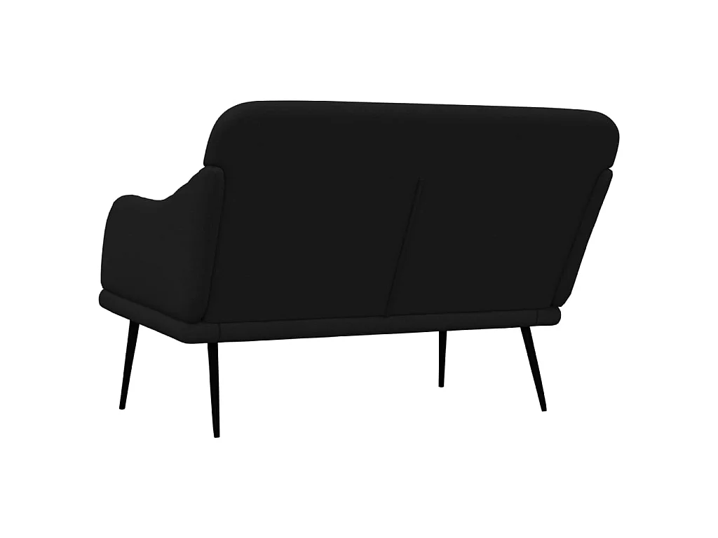 Banc Noir 110x76x80 cm Tissu