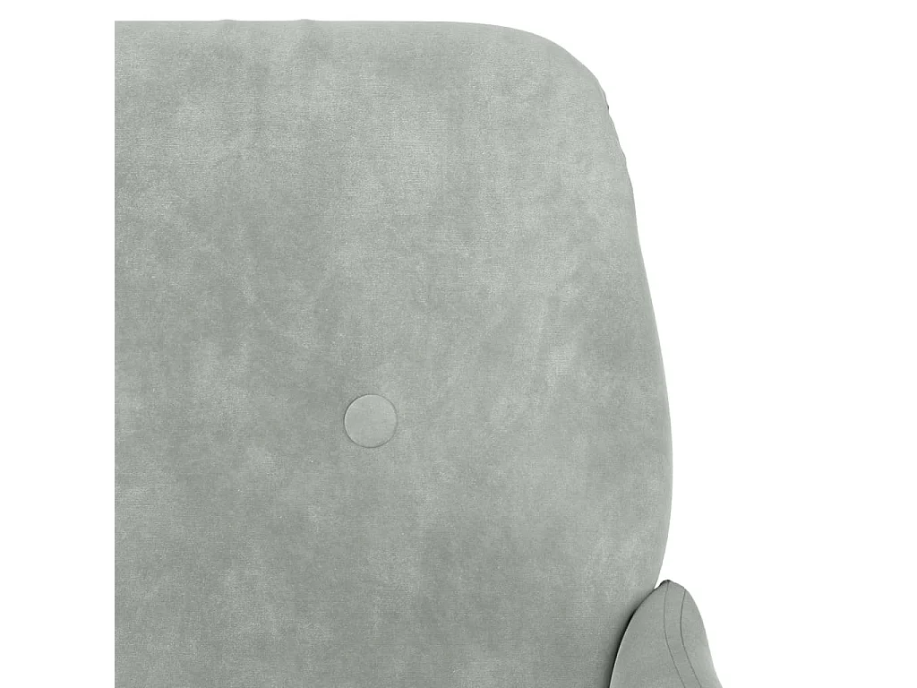Sitzbank Hellgrau 108x79x79 cm Samt