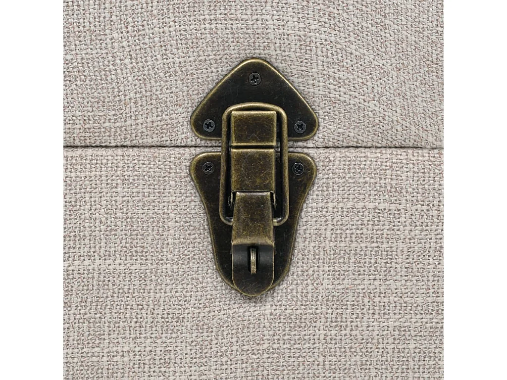 Banc de rangement Bois massif et acier 111x34x37 cm