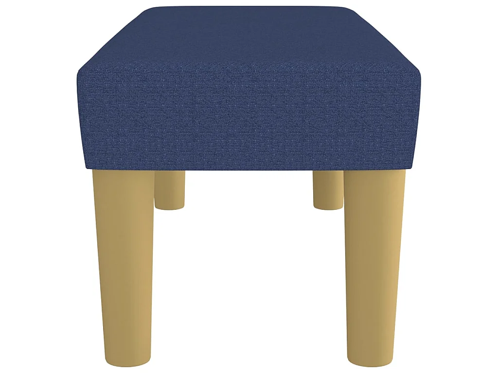 Bankje 70x30x30 cm stof blauw