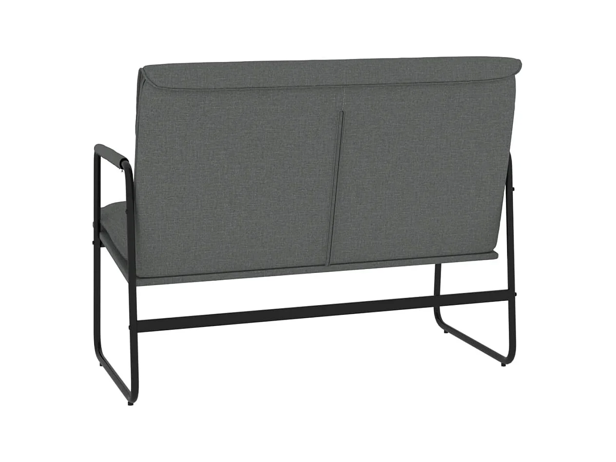 Sitzbank Dunkelgrau 100x64x80 cm Stoff