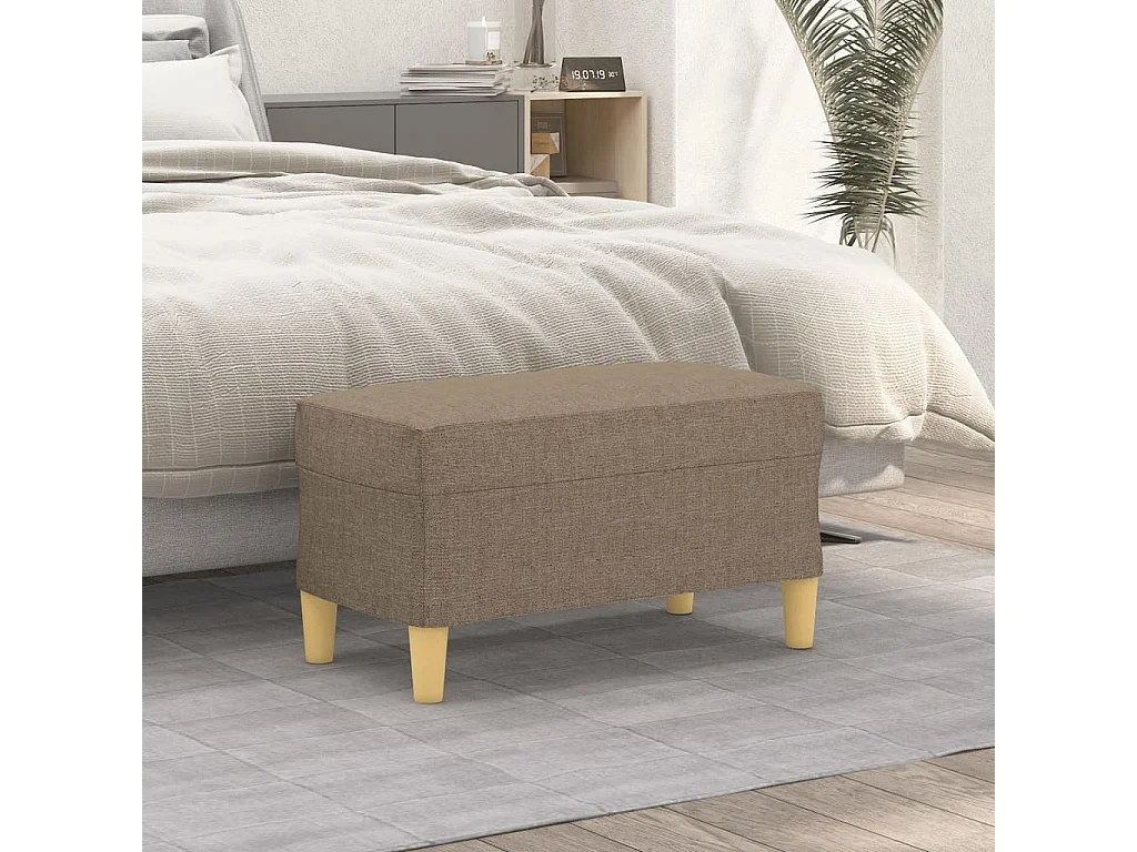 Sitzbank Taupe 70x35x41 cm Stoff