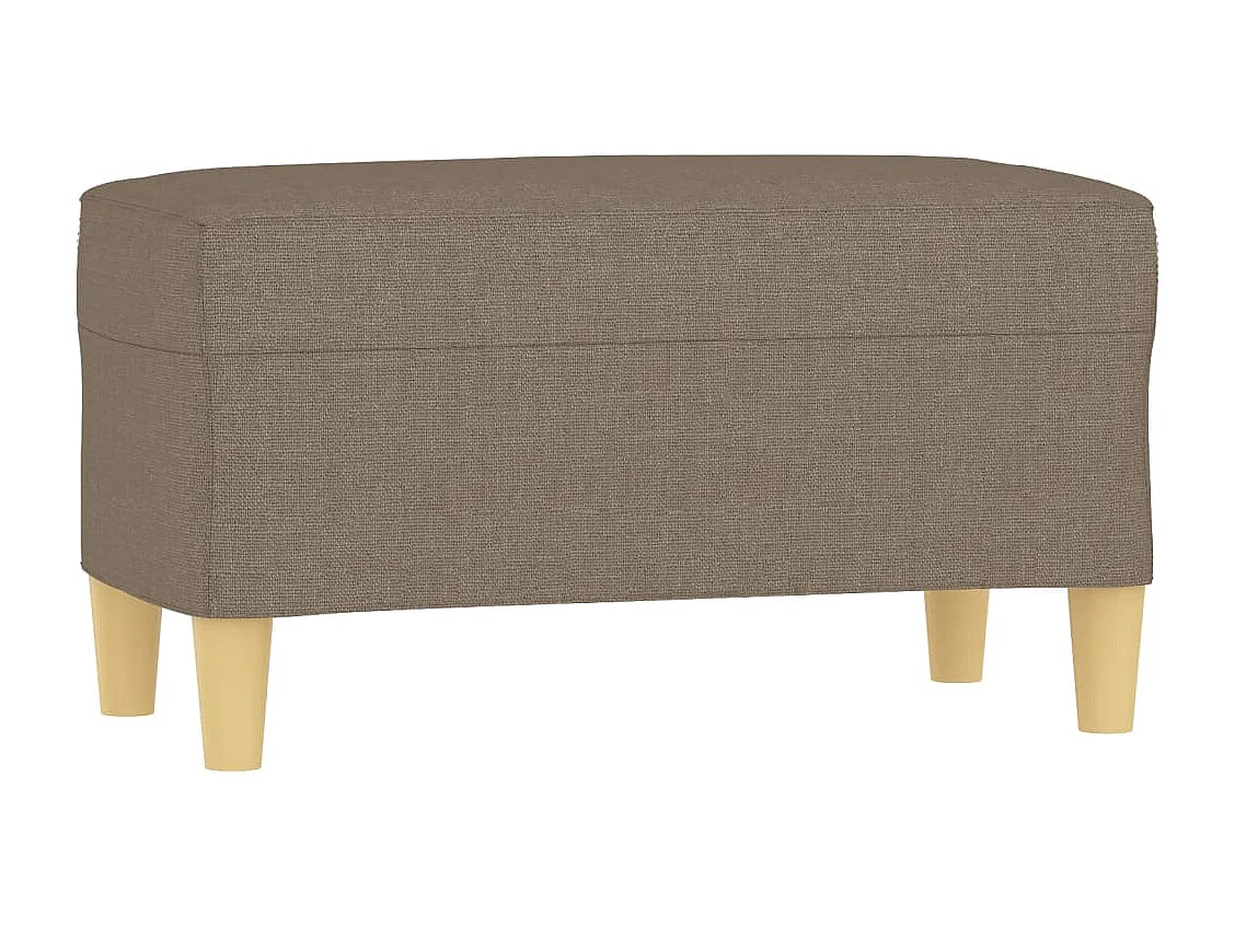 Sitzbank Taupe 70x35x41 cm Stoff