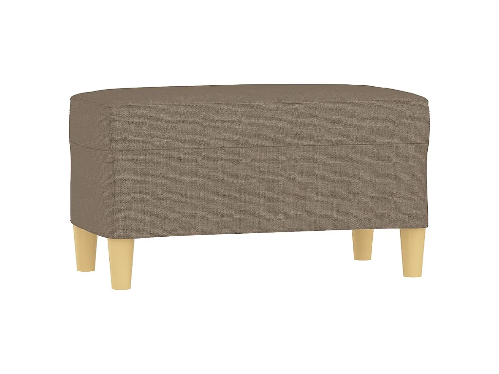 Banc Taupe 70x35x41 cm Tissu