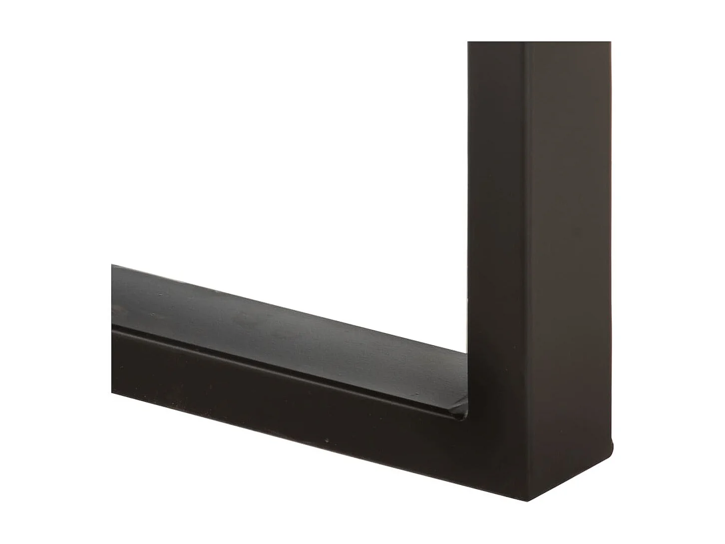 Banc 110 cm Bois de manguier brut massif et acier