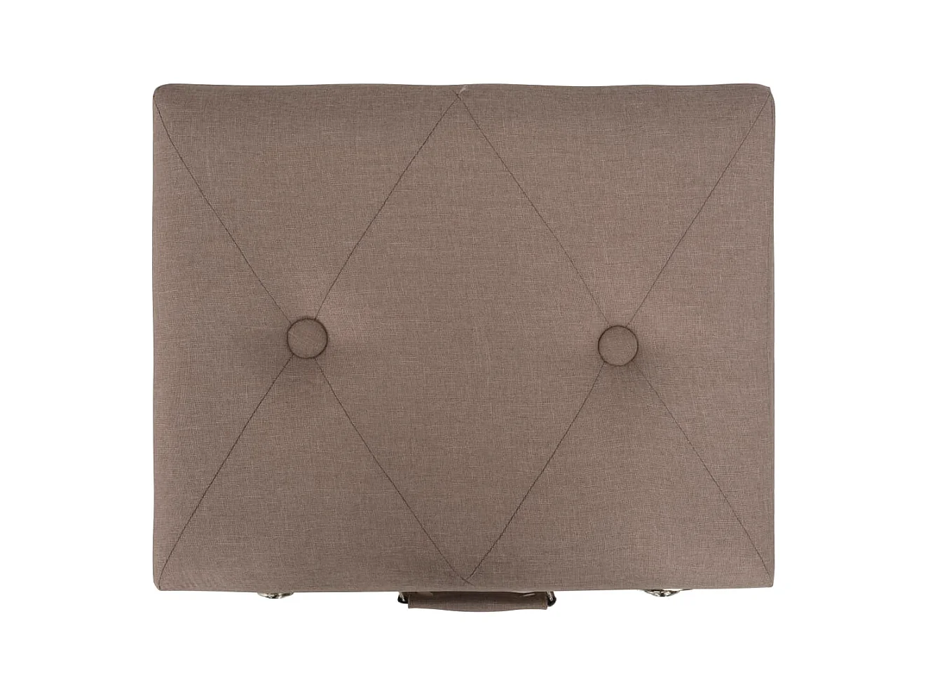 Tabouret de rangement 40 cm Marron Tissu