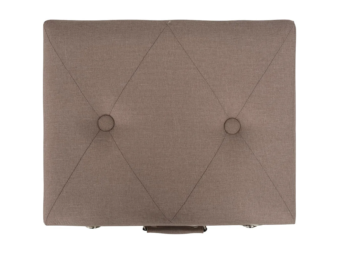 Tabouret de rangement 40 cm Marron Tissu