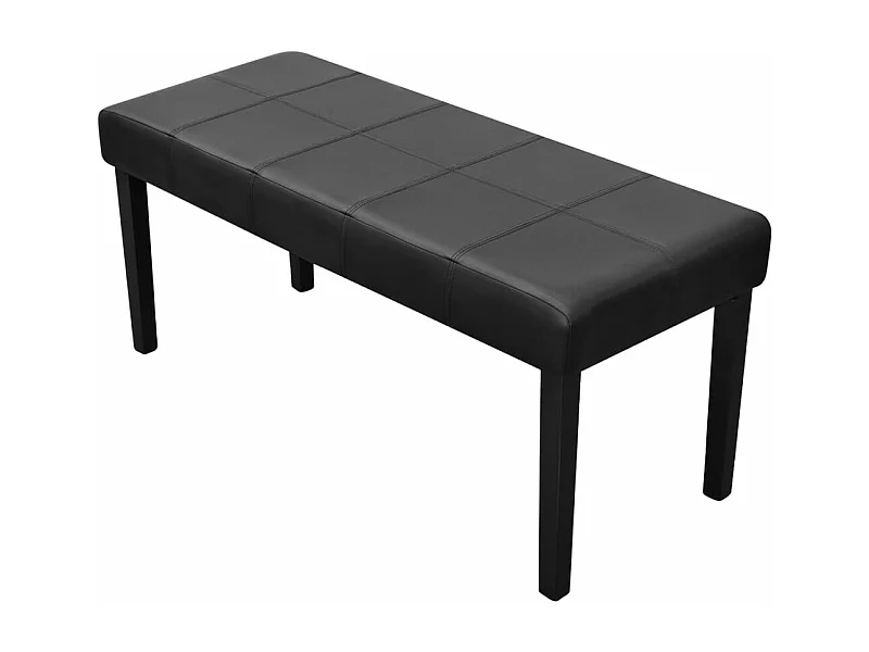 Banc en cuir synthétique de haute qualité Noir