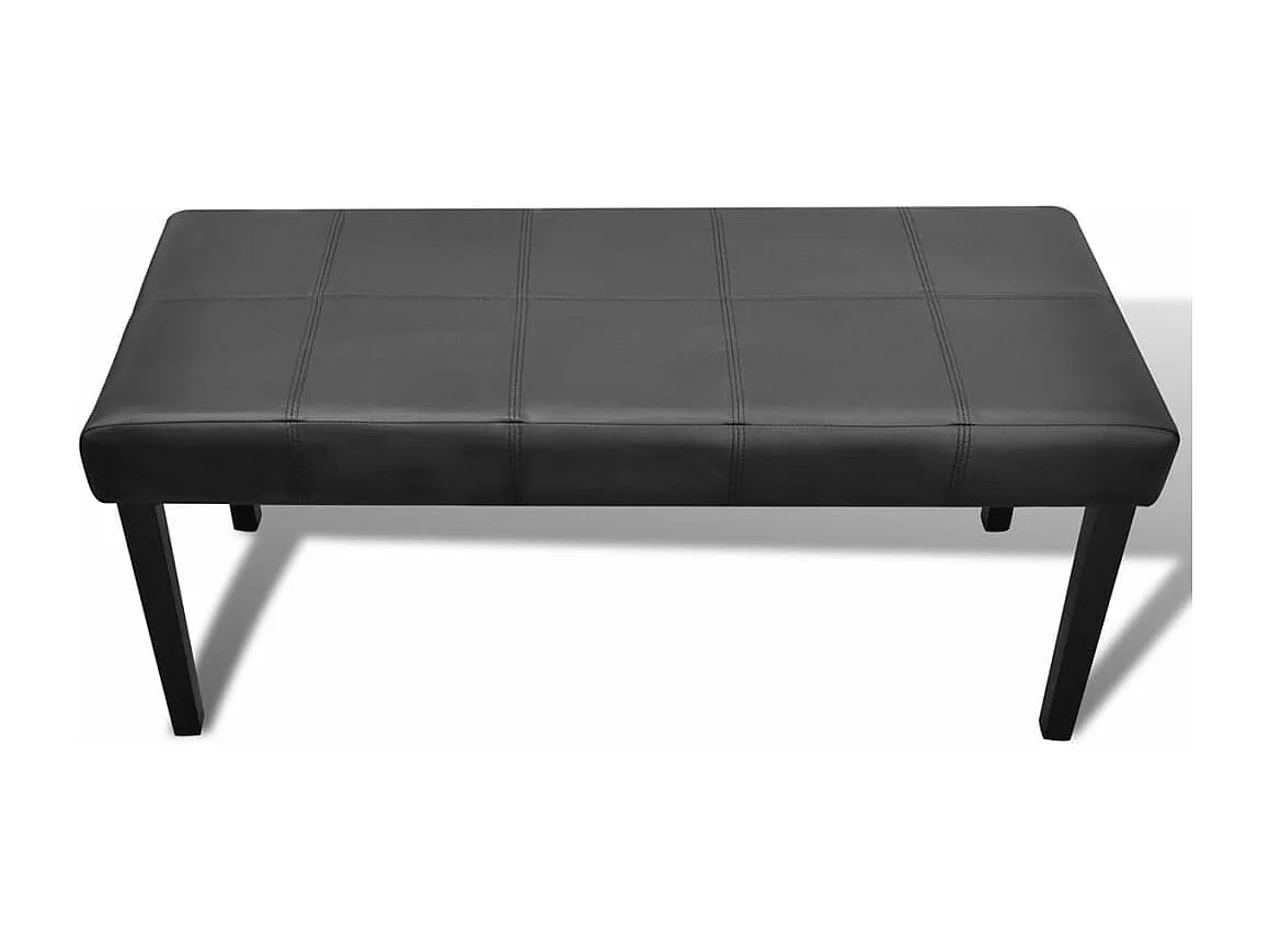 Banc en cuir synthétique de haute qualité Noir