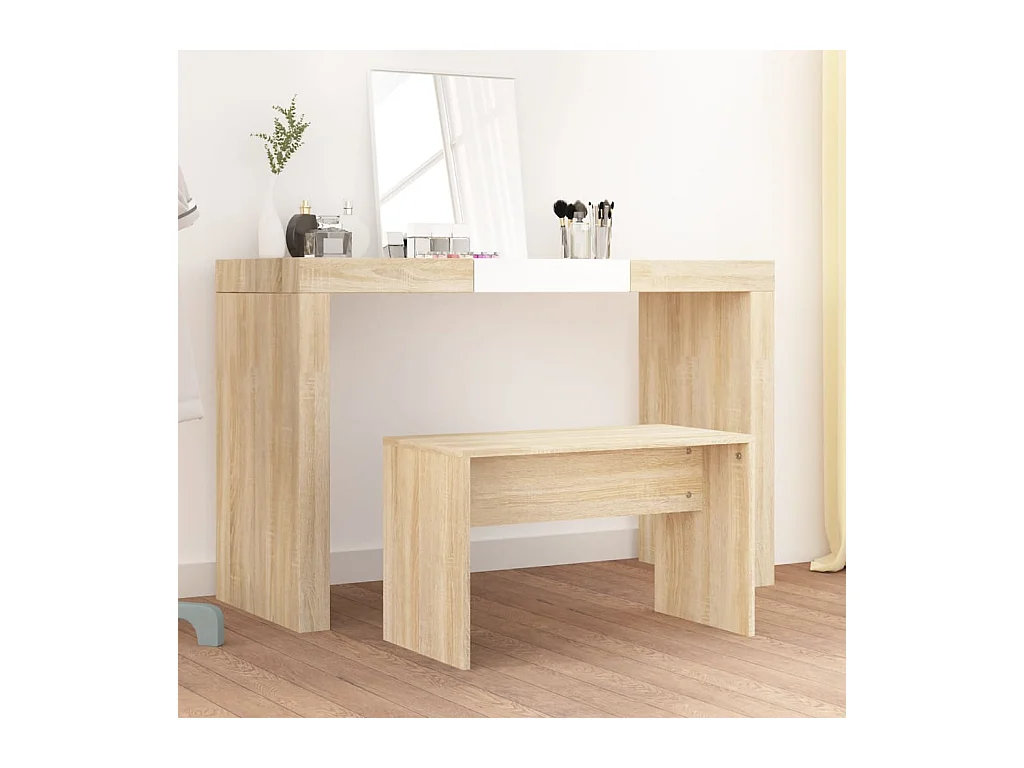 Tabouret de toilette Chêne sonoma 70x35x45 cm Bois d'ingénierie