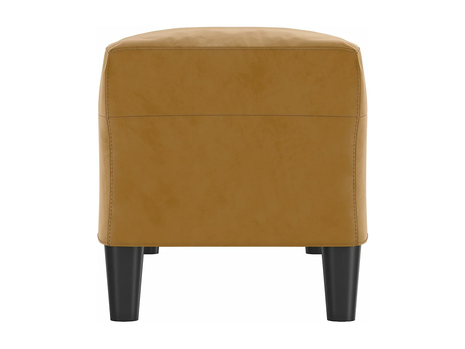 Sitzbank Braun 100x35x41 cm Samt