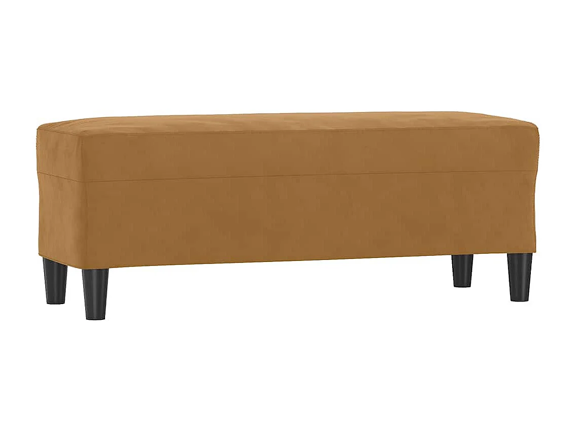Banc Marron 100x35x41 cm Velours