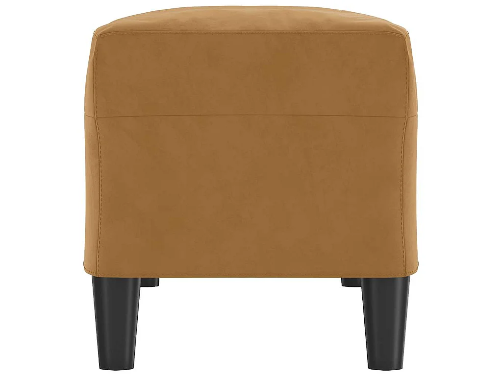 Banc Marron 100x35x41 cm Velours