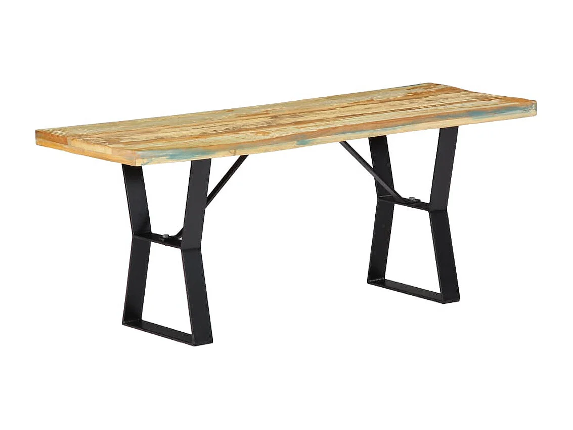 Banc 110 cm Bois de récupération massif