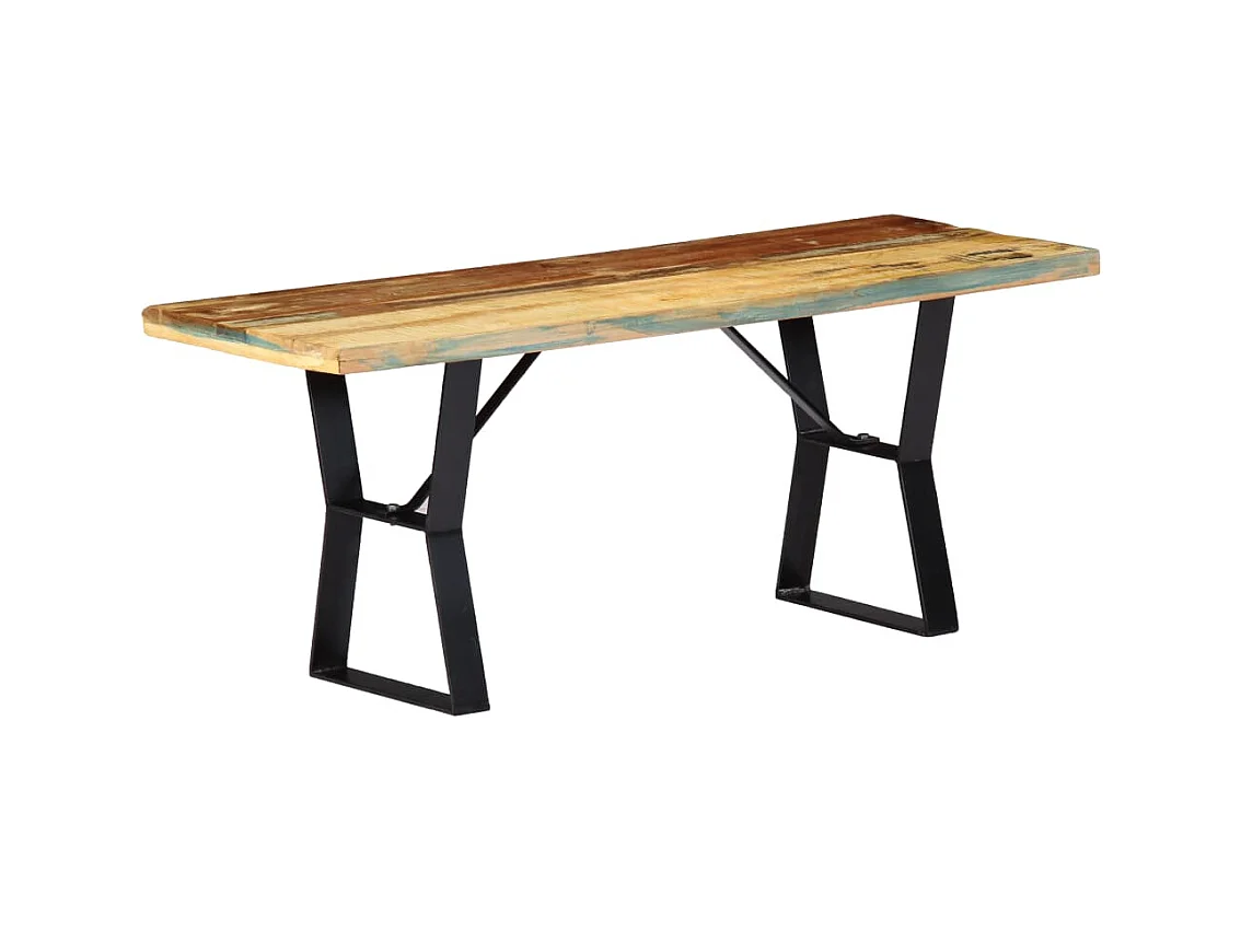 Banc 110 cm Bois de récupération massif