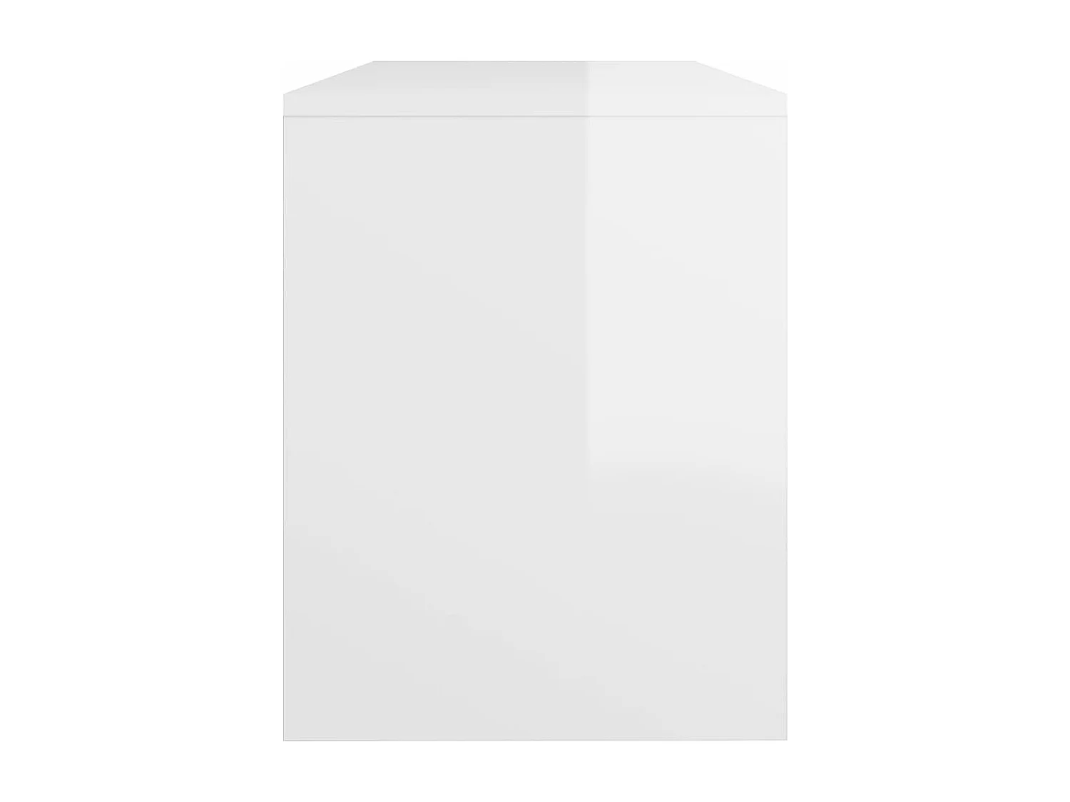 Banco toucador 70x35x45 cm madeira processada branco brilhante