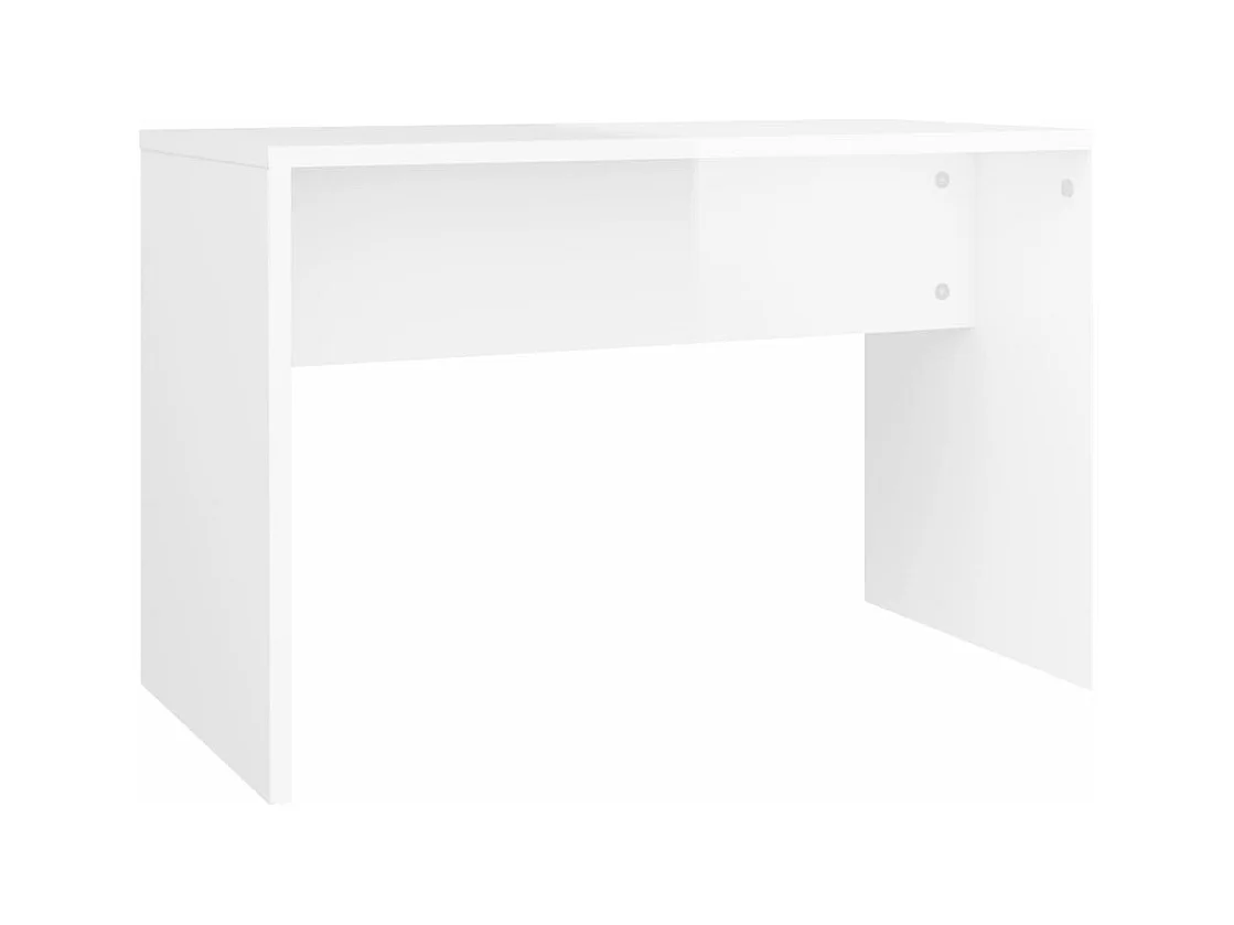 Kaptafelkruk 70x35x45 cm bewerkt hout hoogglans wit