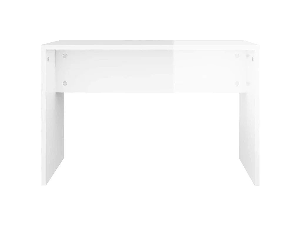 Sgabello da Toeletta Bianco Lucido 70x35x45cm Legno Multistrato