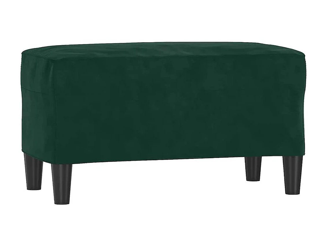 Banc Vert foncé 70x35x41 cm Velours