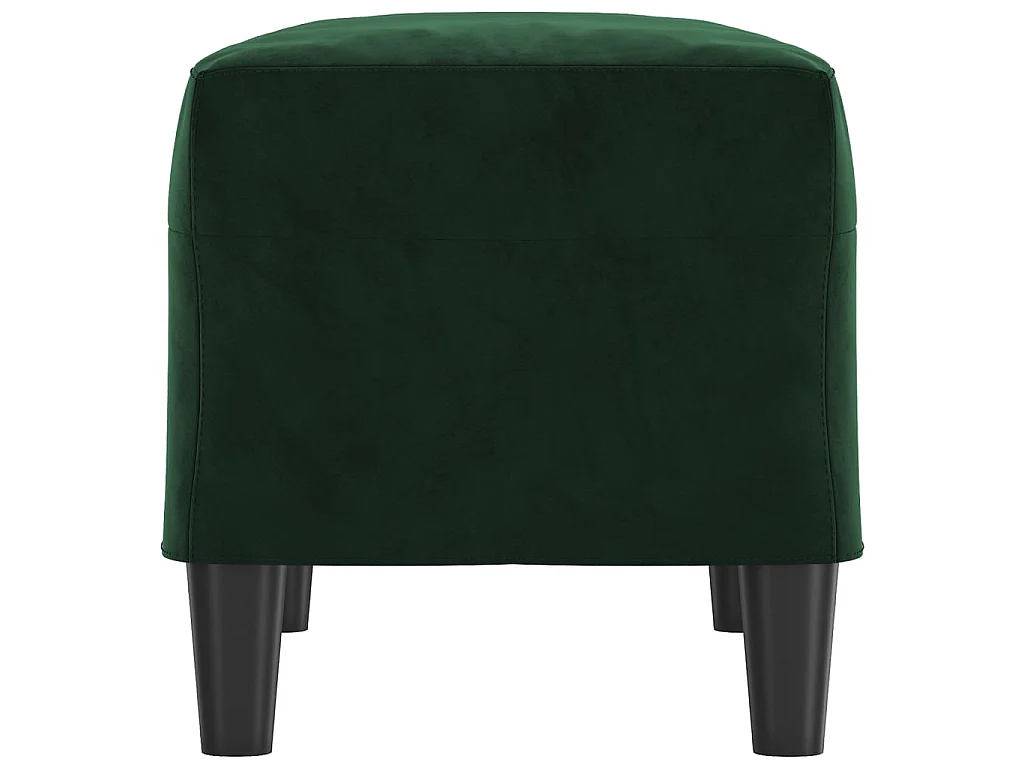 Bankje 70x35x41 cm fluweel donkergroen