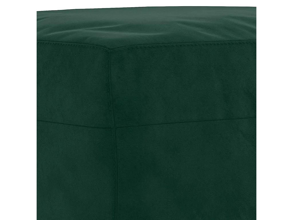 Bankje 70x35x41 cm fluweel donkergroen