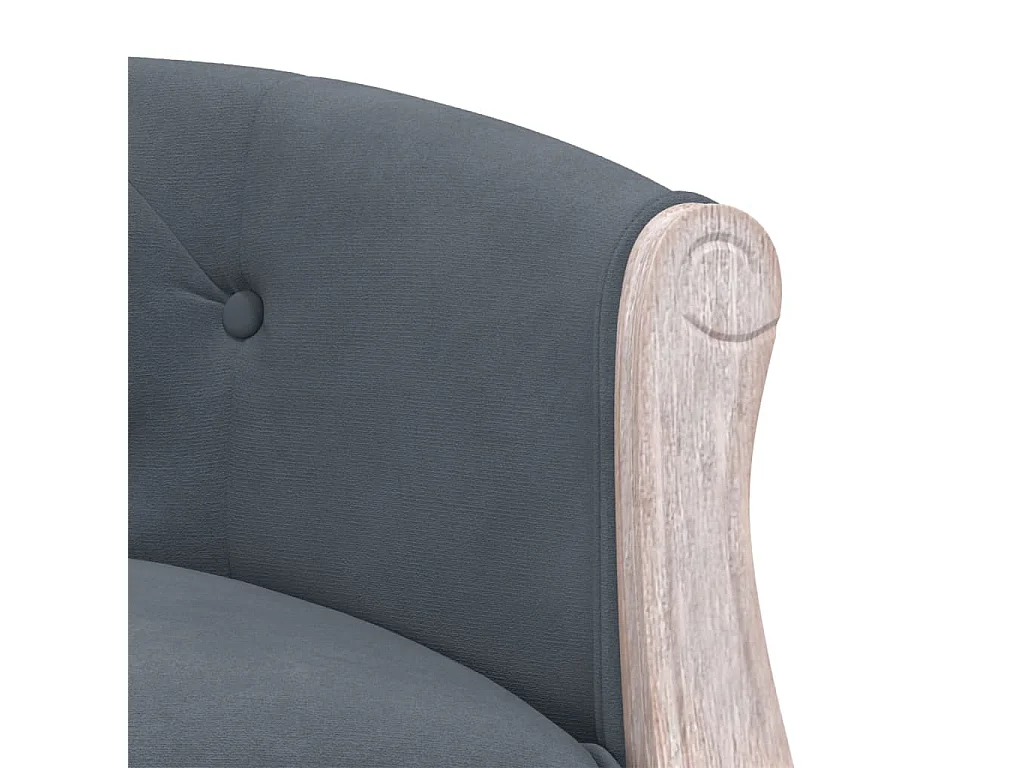 Sitzbank Dunkelgrau 98x56x69 cm Samt