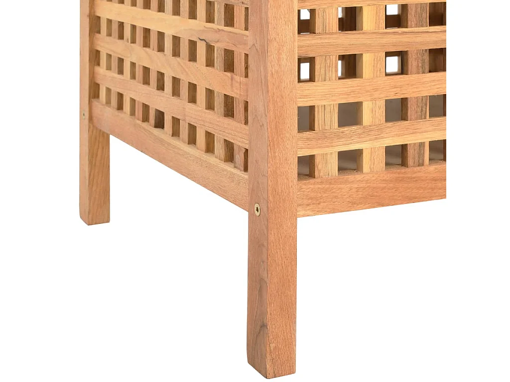 Banc de rangement 49x48x49 cm Bois de noyer massif