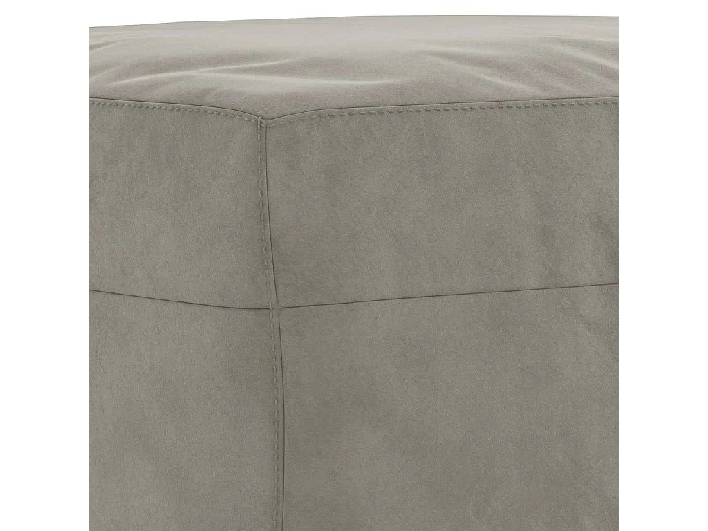 Banc Gris clair 70x35x41 cm Velours