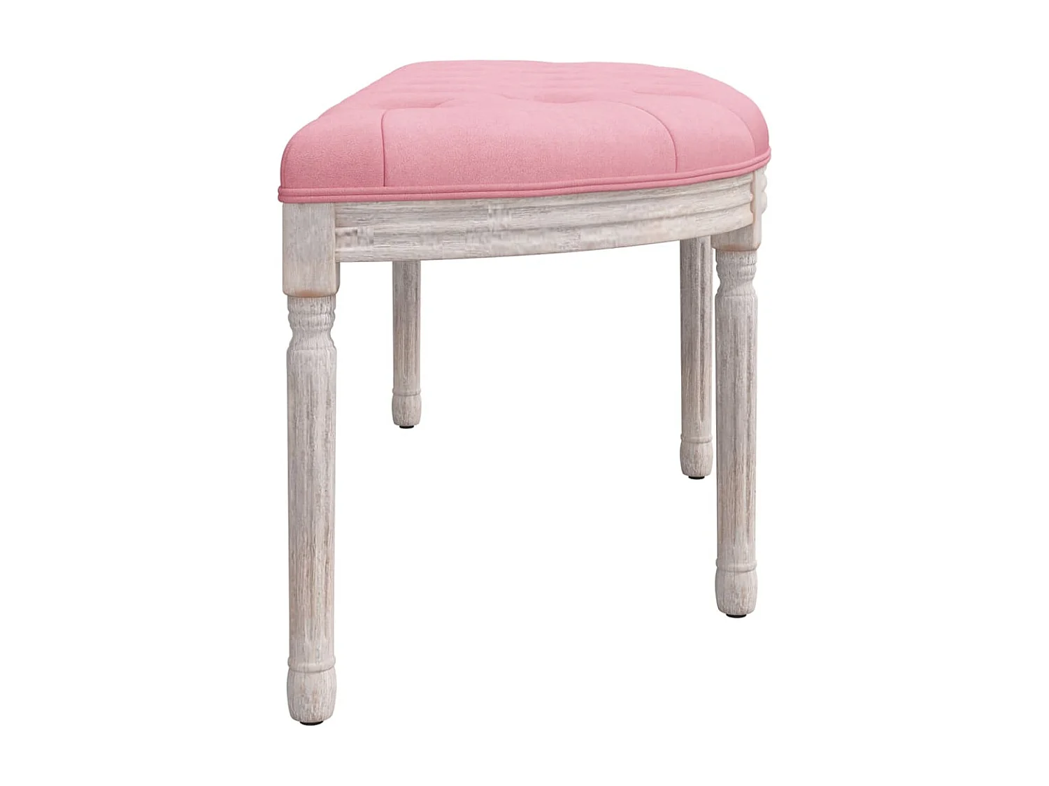 Banc Rose 110,5x45x49 cm Velours