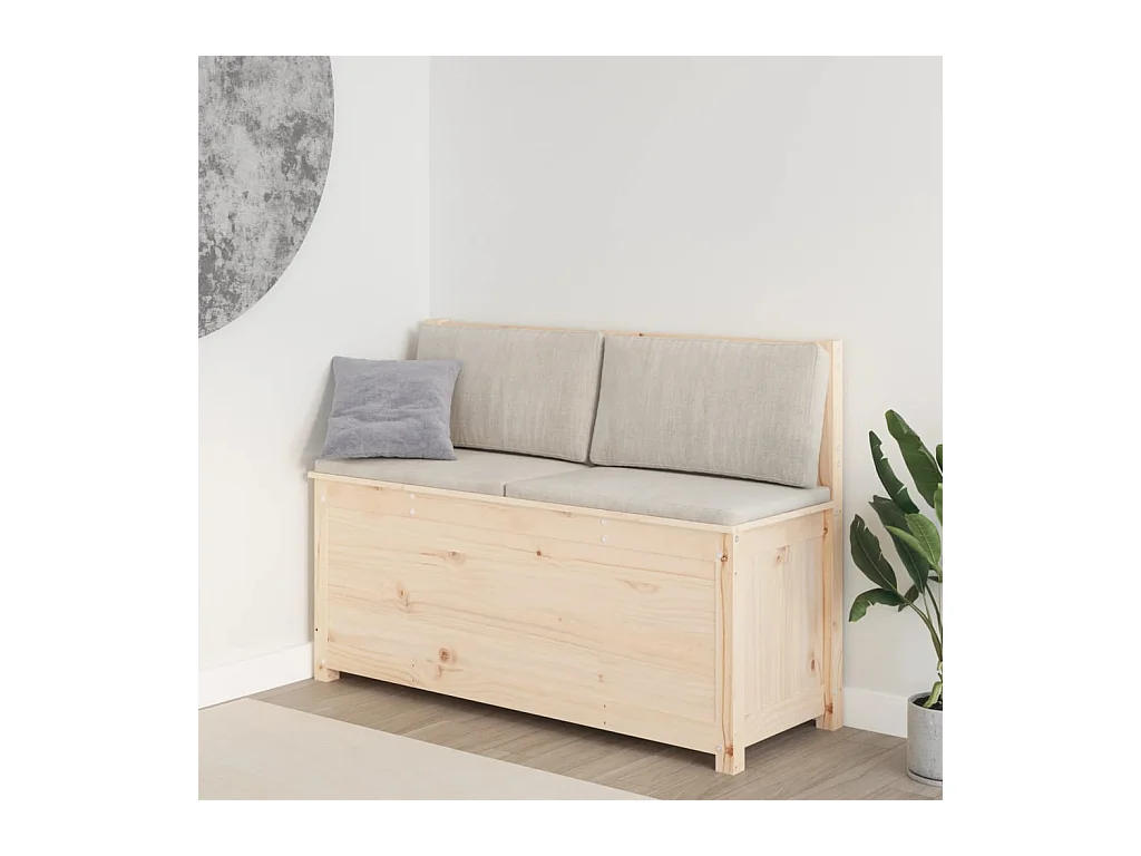 Sitzbank 110x41x76,5 cm Massivholz Kiefer